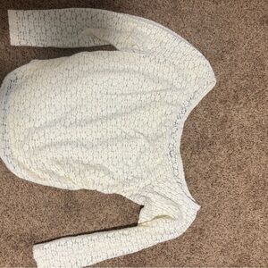 SHEIN Ivory Lace Blouse
